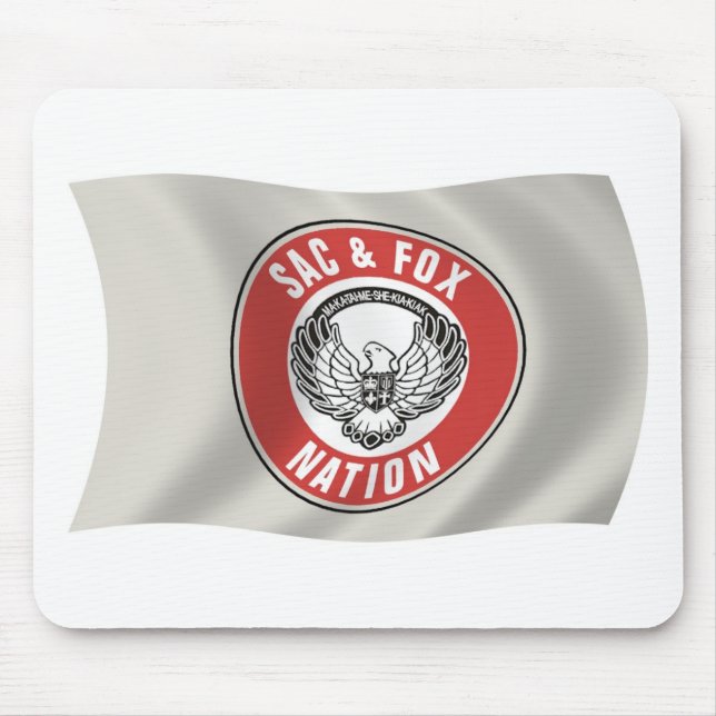 Sac & Fox Nation (Oklahoma) Flag Mousepad (Front)