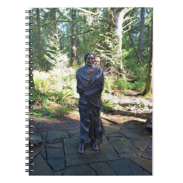 Sacagawea Statue, Fort Clatsop, Astoria, Oregon Notebook (Front)