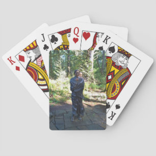 Sacagawea Statue, Fort Clatsop, Astoria, Oregon Playing Cards