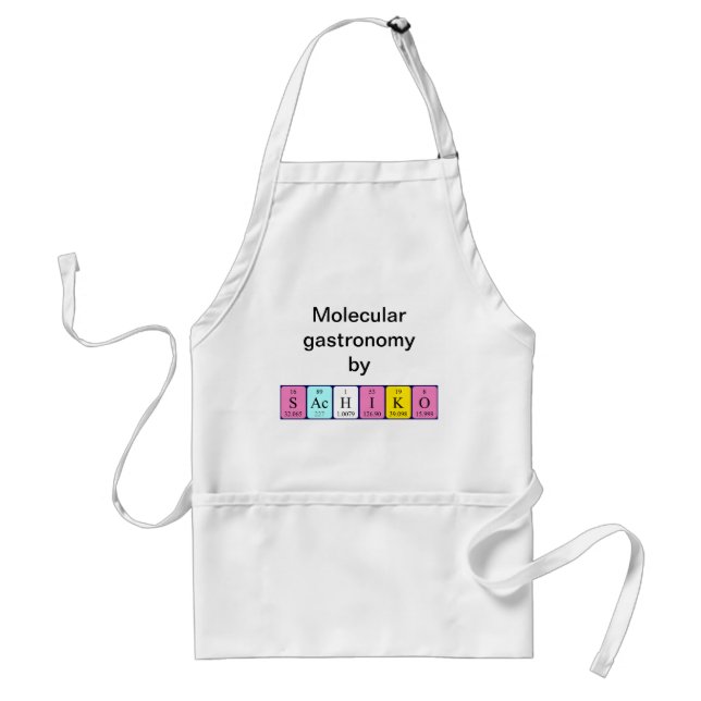 Sachiko periodic table name apron (Front)