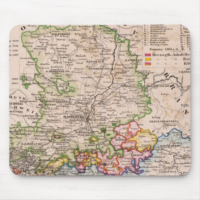 Sachsen, Anhalt Mouse Pad (Front)