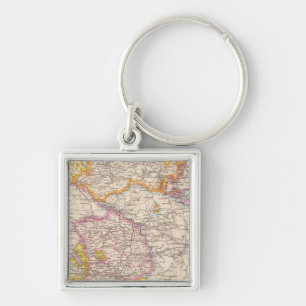 Sachsen, Mecklenburg, Anhalt Atlas Map Key Ring