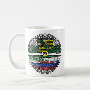 Sachsen Sächsisch Sorbisch Sorben Baum Wurzel Flag Coffee Mug