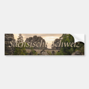 Sächsische Schweiz Bastei souvenir photo Bumper Sticker