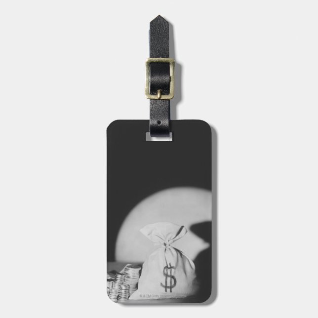 Sack of Money Luggage Tag (Front Vertical)