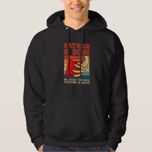 Sack Toss Corn Hole Game Quote for a Cornhole Dad Hoodie