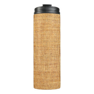 Sackcloth texture for background thermal tumbler