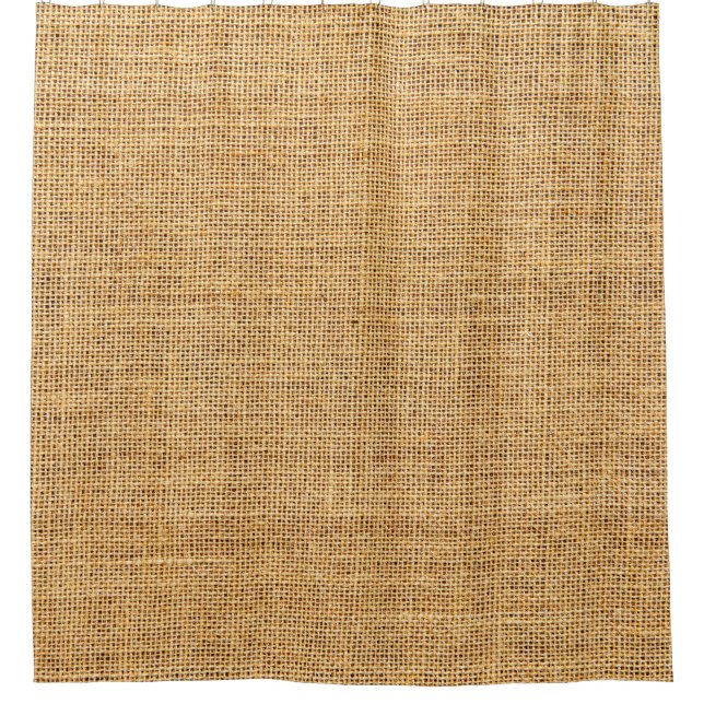 Sackcloth Texture: Rustic Background Essence Shower Curtain (Front)