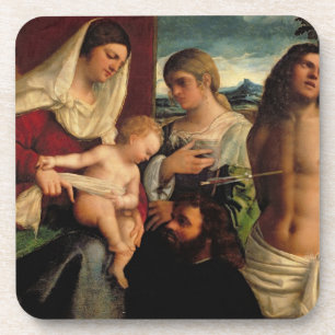 Sacra Conversatione with SS. Catherine, Sebastian Coaster