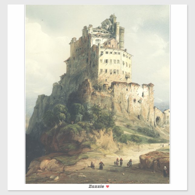 Sacra di San Michele Monastery Alpine Art (Sheet)