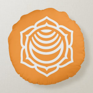 Sacral Chakra Energy Round Pillow