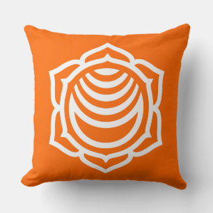Sacral Chakra Energy Throw Pillow