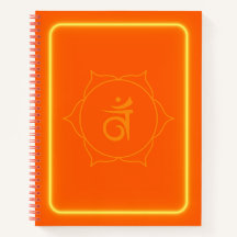 Sacral chakra journal notebook