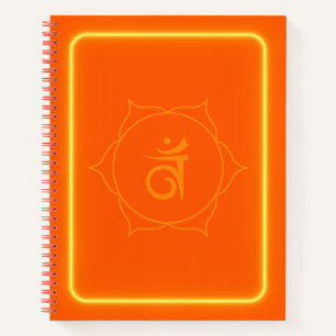 Sacral chakra journal notebook