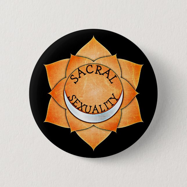 SACRAL SEXUALITY CHI CHAKRA BUTTON (Front)