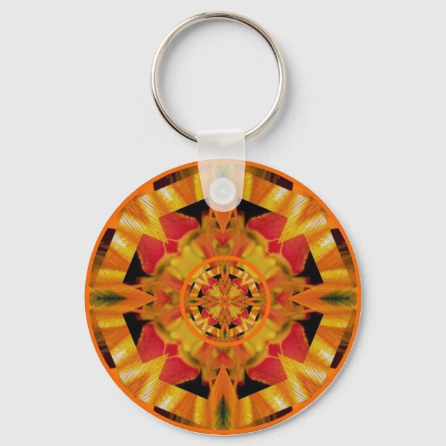 sacralchakramandala3 key ring (Front)