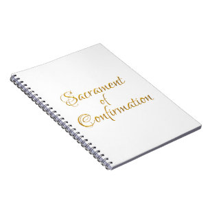 Sacrament of Confirmation Golden 3D Look Notebook