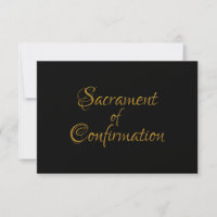 Sacrament of Confirmation Golden 3D Look