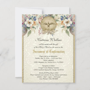 Sacrament of Confirmation Religious Catholic Invitation