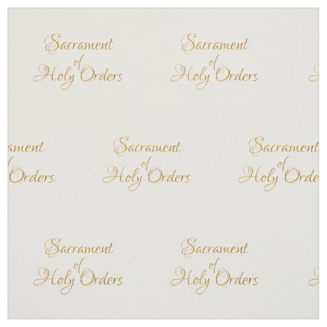Sacrament of Holy Orders Golden 3D Look Fabric (Swatch)