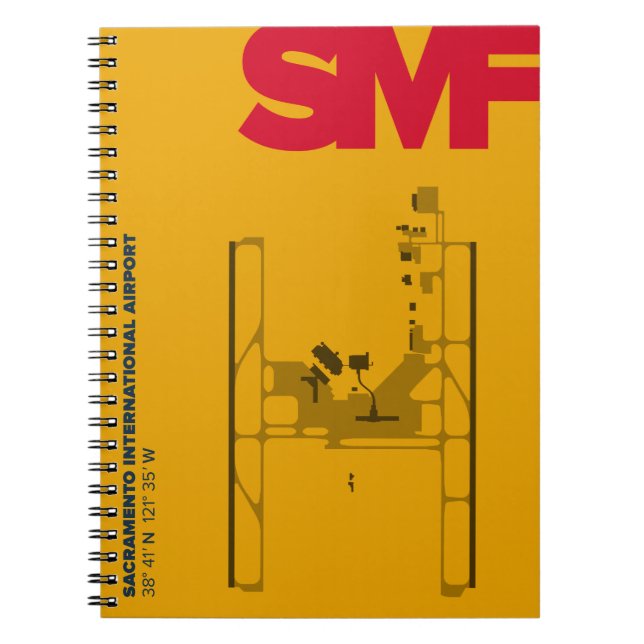 Sacramento Airport (SMF) Diagram Notebook (Front)