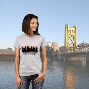Sacramento CA City Skyline   T-Shirt