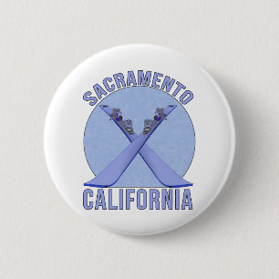 Sacramento, California 6 Cm Round Badge