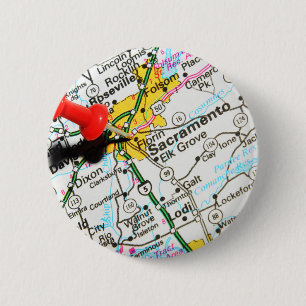 Sacramento, California 6 Cm Round Badge