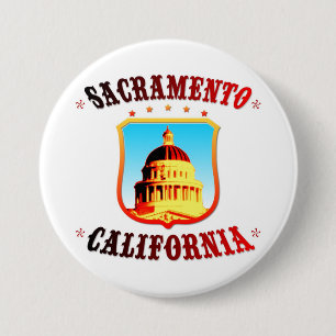 Sacramento California 7.5 Cm Round Badge