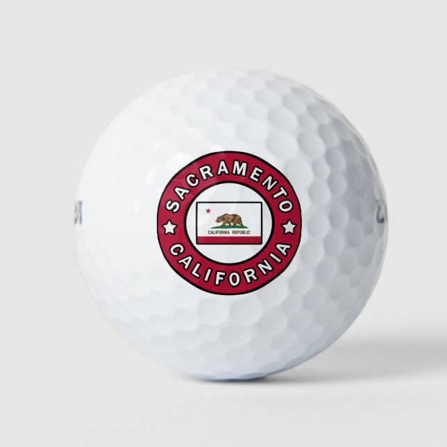 Sacramento California Golf Balls (Front)