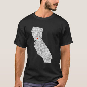 Sacramento California Love Heart Nor Cal Sac Capit T-Shirt