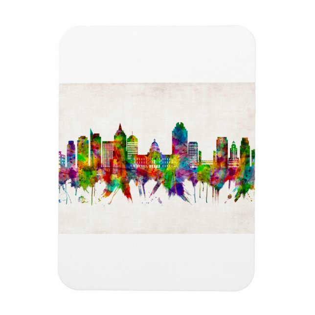 Sacramento California Skyline Magnet (Vertical)