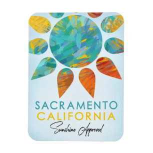 Sacramento California Sunshine Travel Magnet
