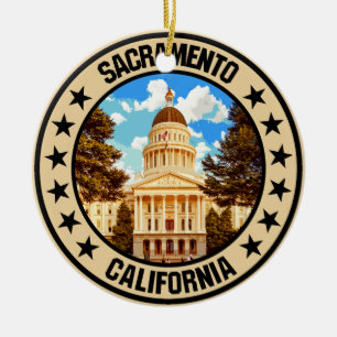Sacramento ceramic ornament