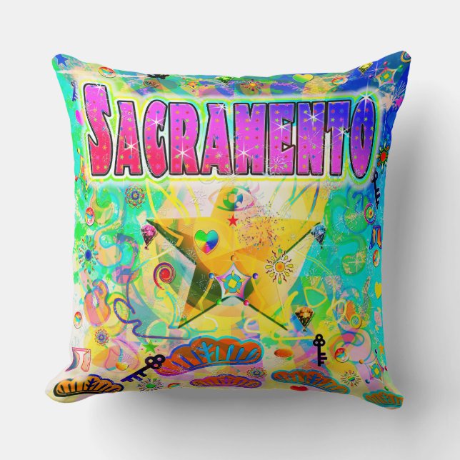 Sacramento Epoch Hour Pillow (Front)