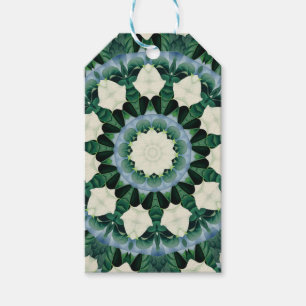 Sacramento Green and Cerulean Blue Mandala Gift Tags
