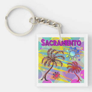 Sacramento Happy and Hope Keychain