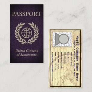 sacramento passport business card