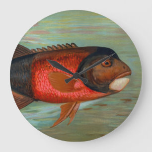 Sacramento Pike by John L Petrie Large Clock