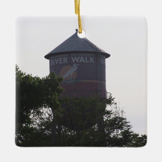 Sacramento River  Ceramic Ornament (Front)