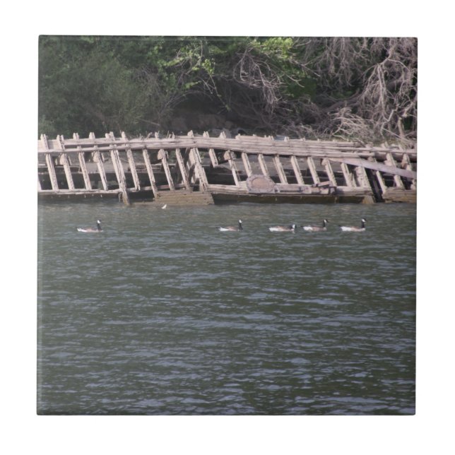 Sacramento River Ceramic Tile (Front)