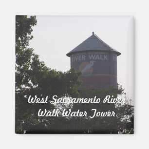Sacramento River Walk Water Tower Magnet