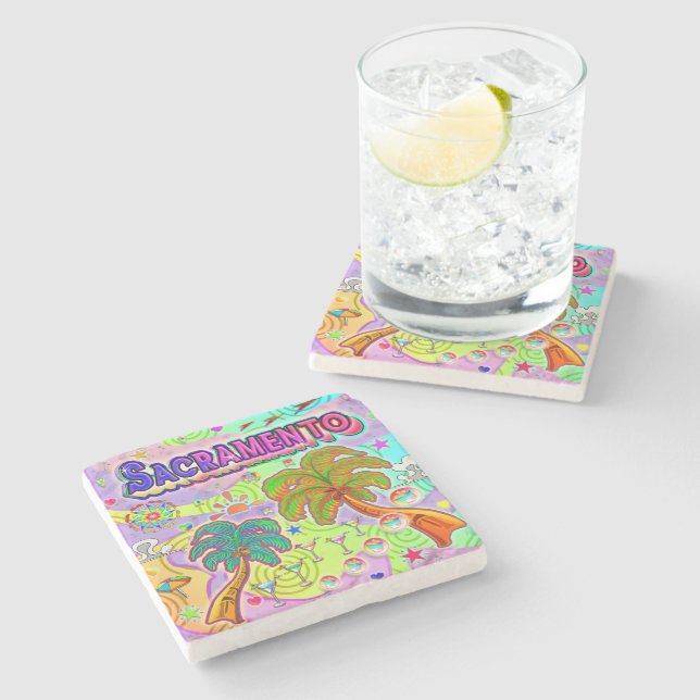 Sacramento Vacation Target Coaster (Side)