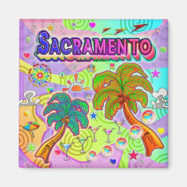 Sacramento Vacation Target Magnet (Front)