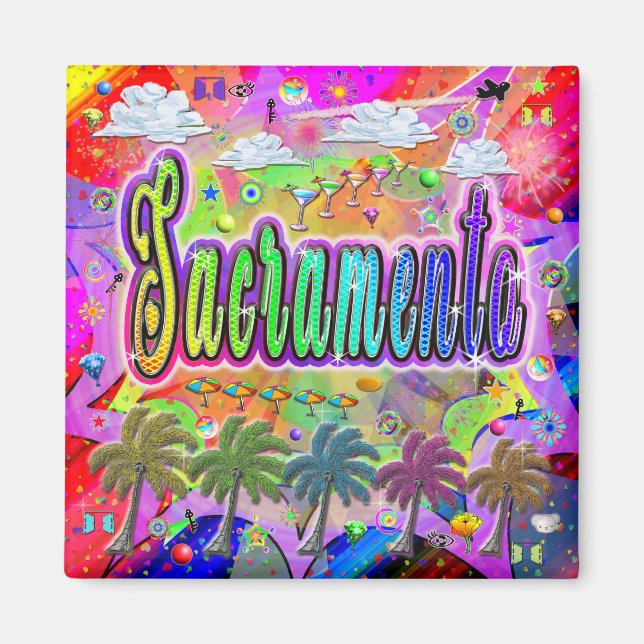 Sacramento Vista Express Magnet (Front)