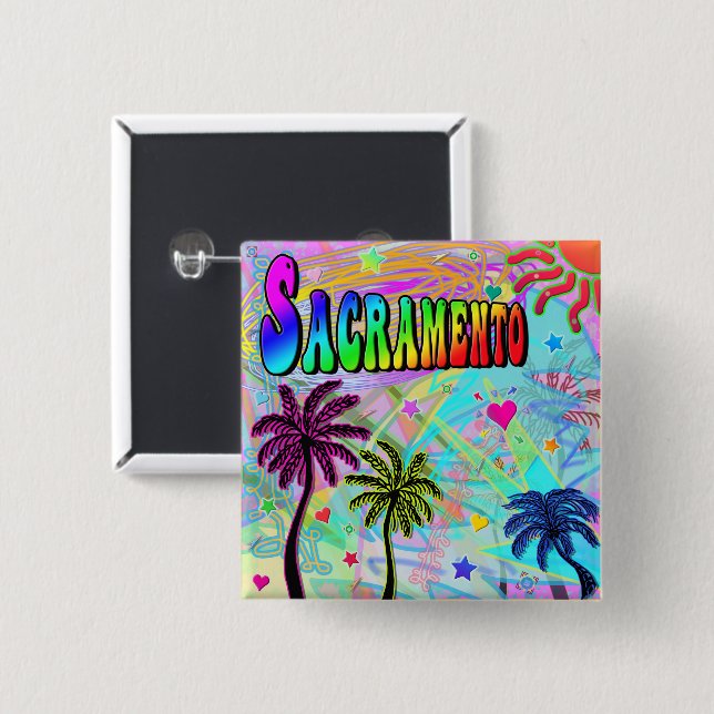 Sacramento Vivid Romance Button (Front & Back)