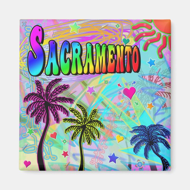 Sacramento Vivid Romance Magnet (Front)