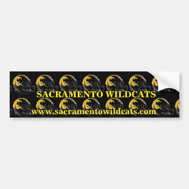 Sacramento Wildcats Bumper Sticker (Front)