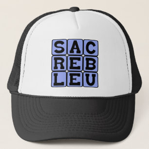 Sacré Bleu, French Slang Trucker Hat