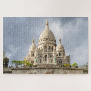Sacre Coeur Basilique in Montmartre, Paris, France Jigsaw Puzzle